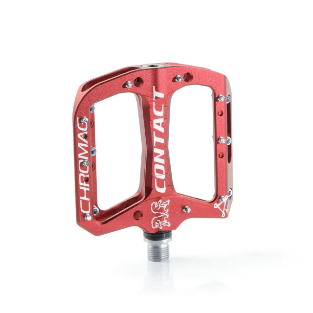 Chromag Contact pedaler rød platform alloy