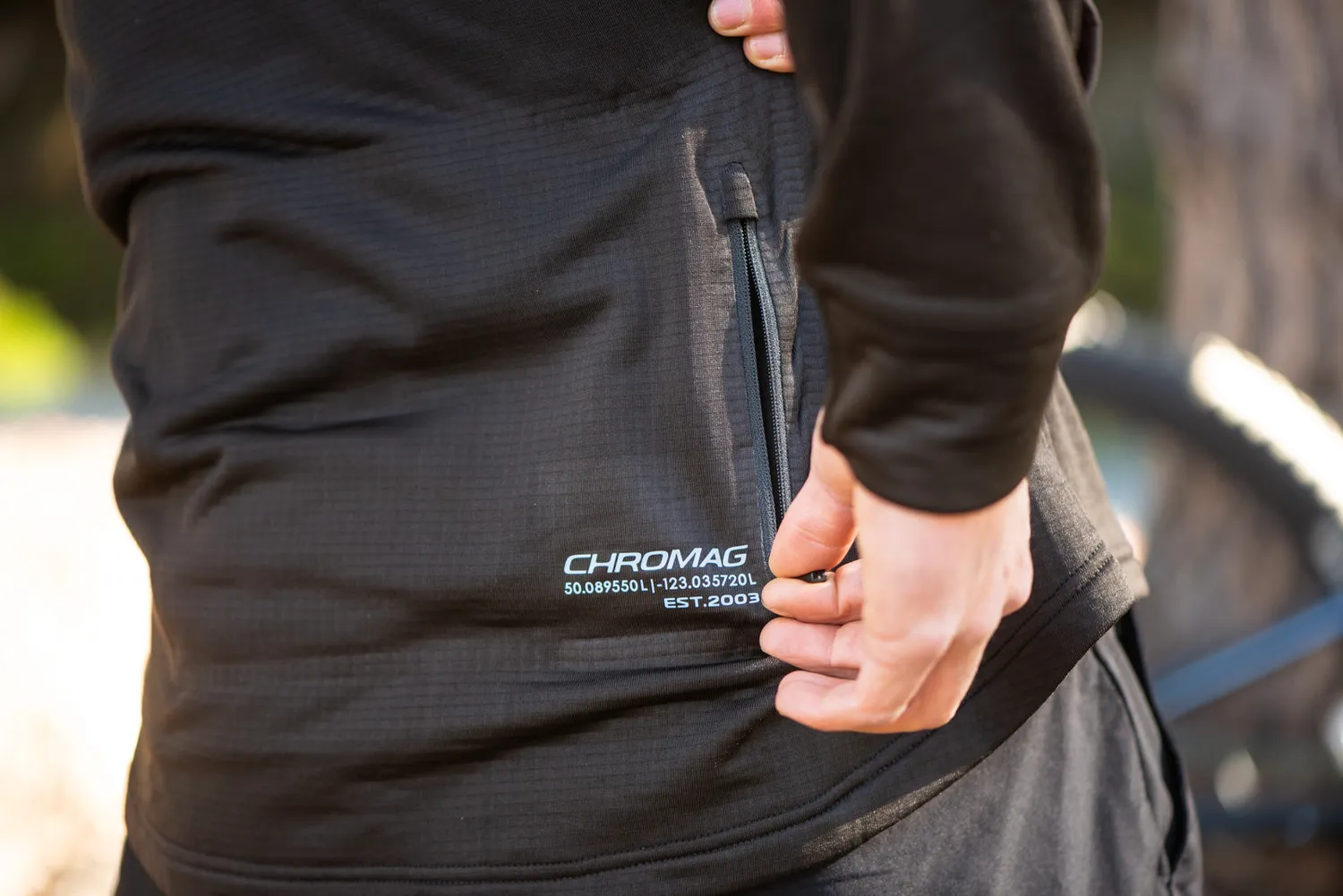 Chromag Destin Full Zip Hoody hættetrøje sort