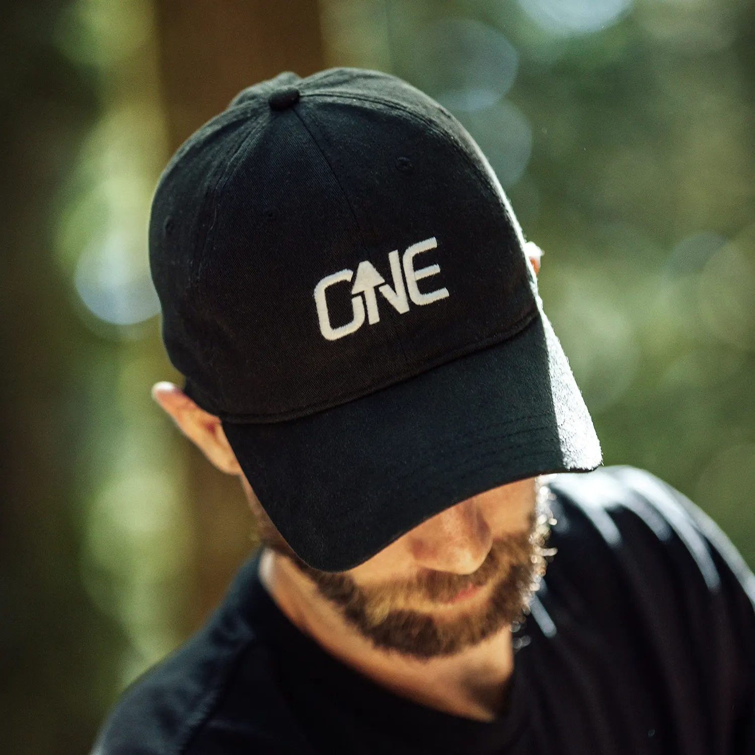 OneUp Dad Hat kasket sort O/S broderet