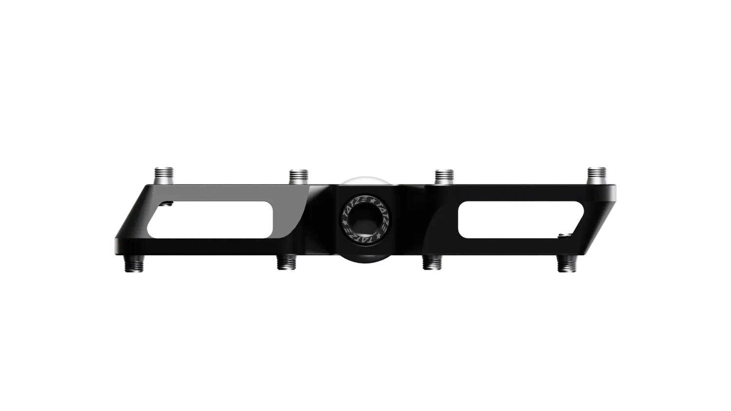 TATZE CONTACT CNC Small flatpedaler sort – lille 298 g