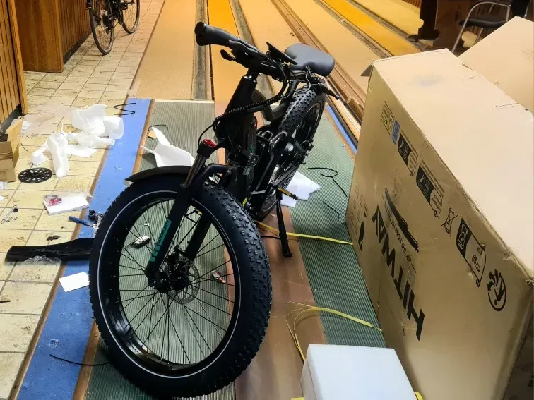 URLIFE E20 UK elcykel Dusty Teal pendlerklar
