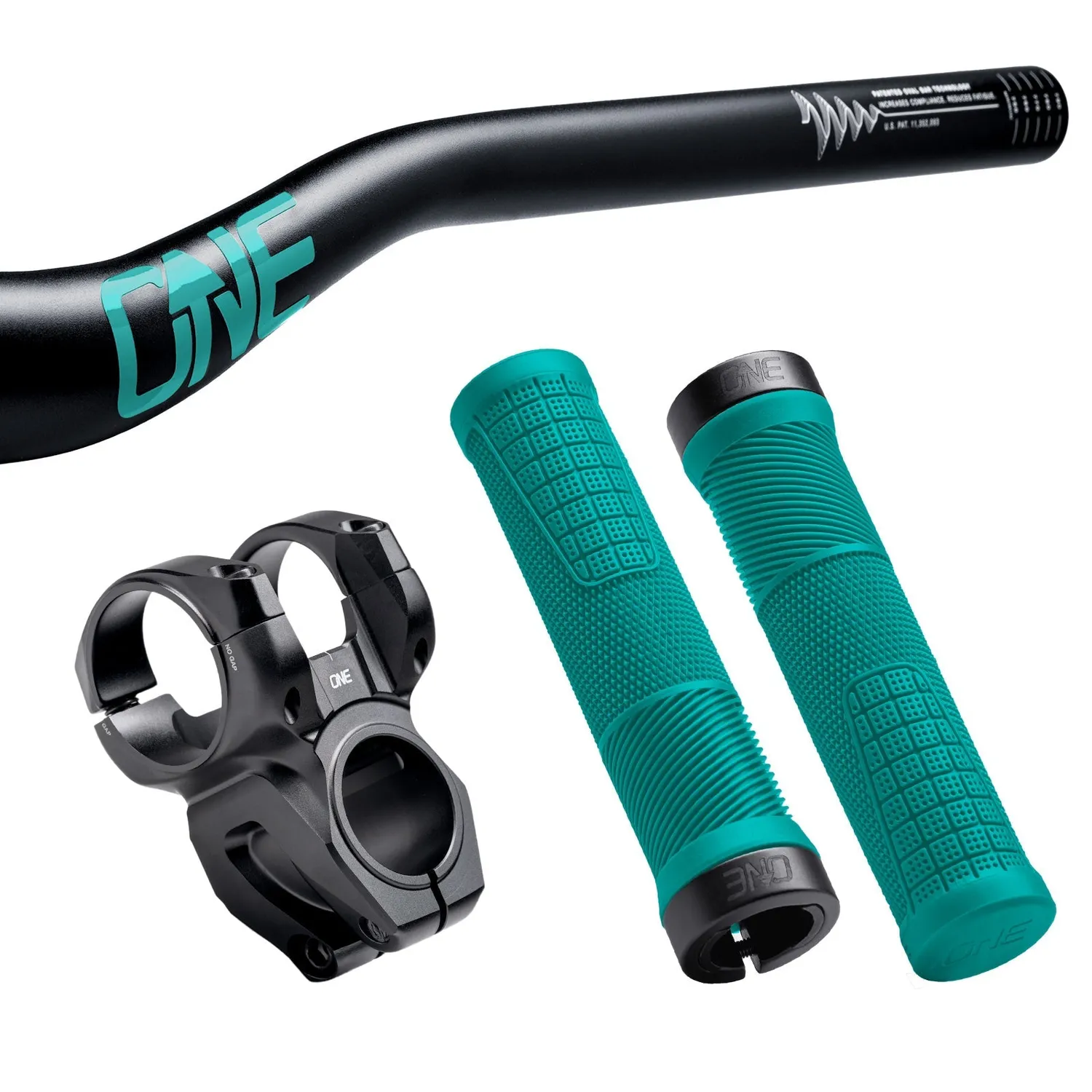 OneUp aluminium styr bundle cockpit 35mm rise