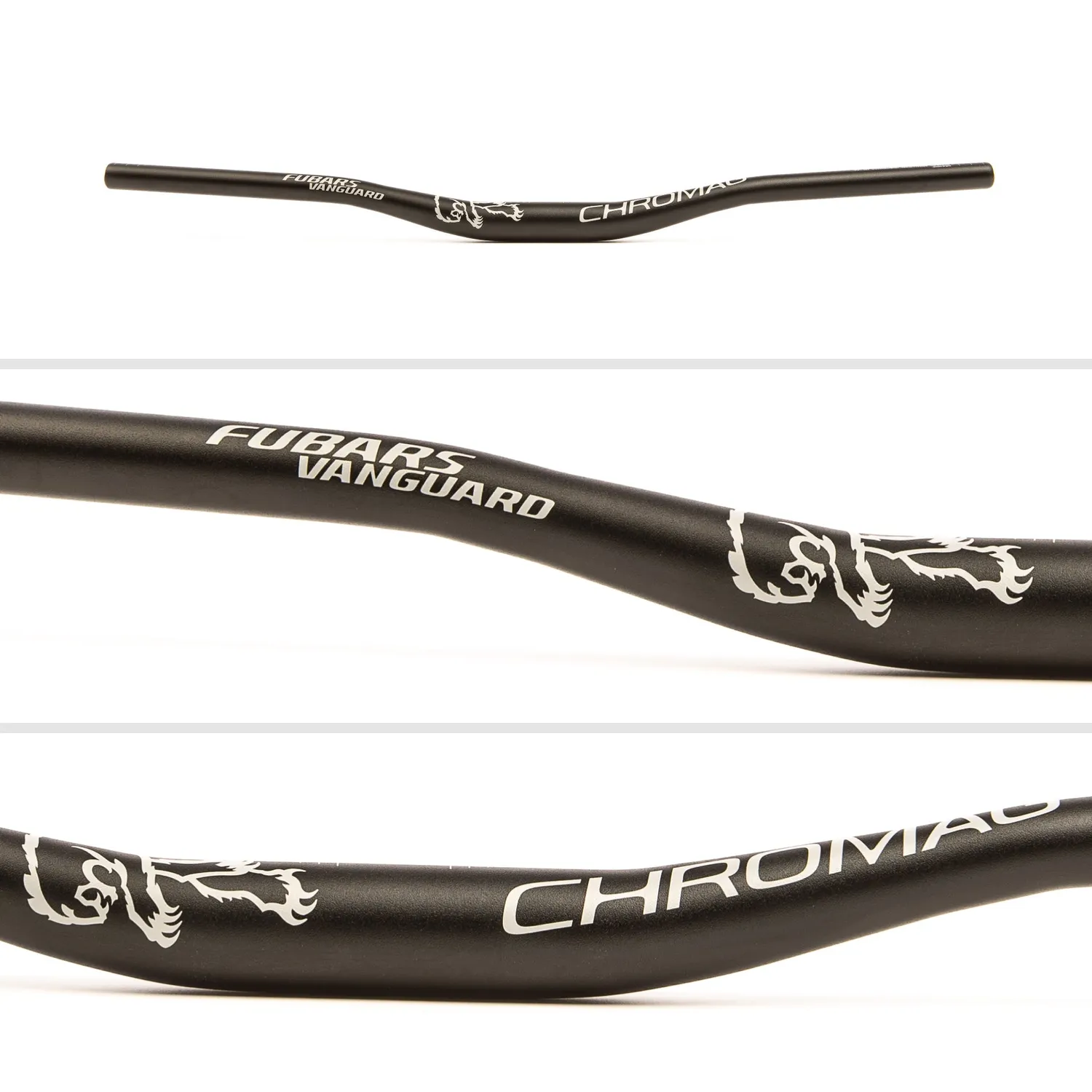 Chromag Vanguard børnestyr 720 mm sort/grå alu