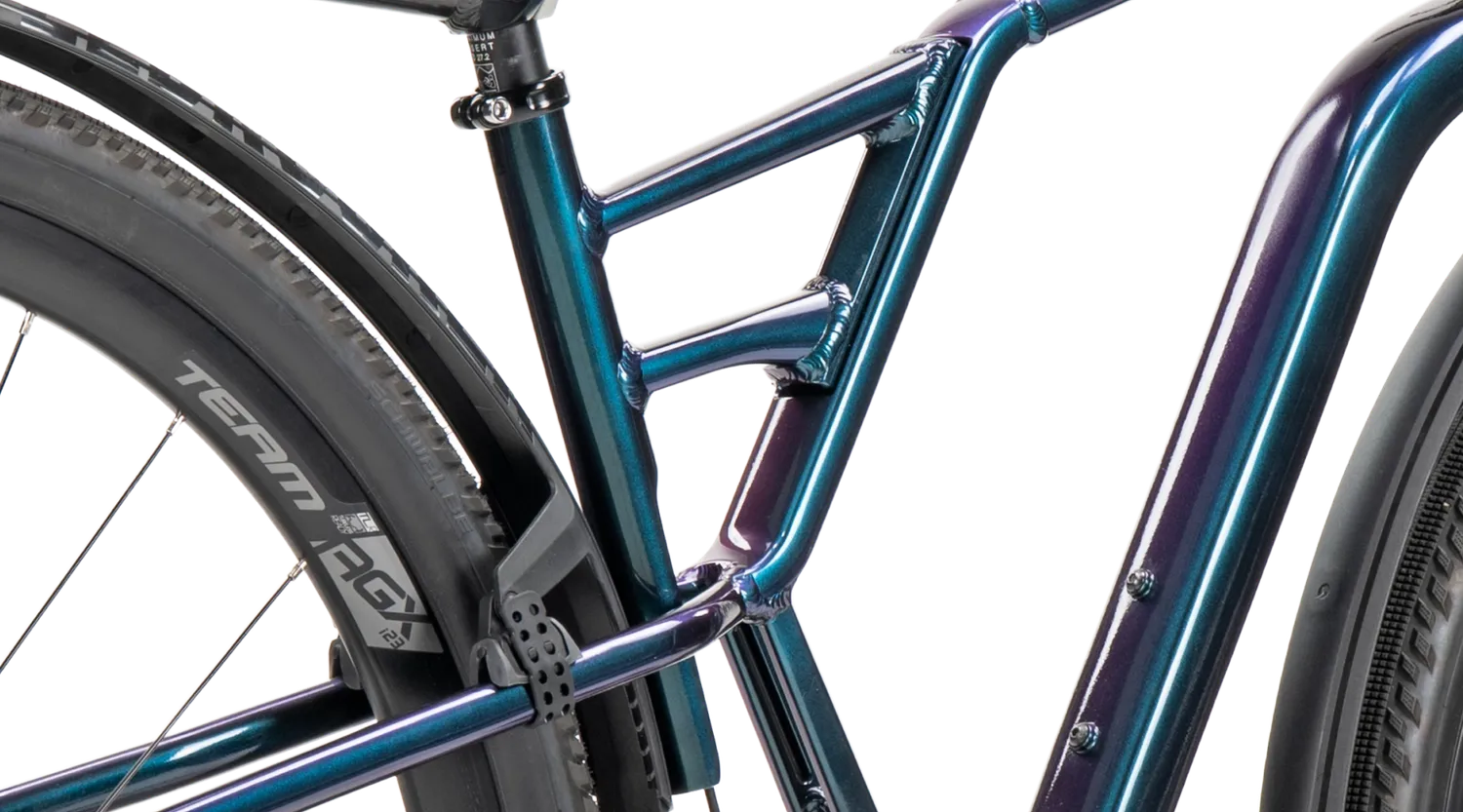 SilverRider Gravel Path flatbar gravelcykel marine 1x11