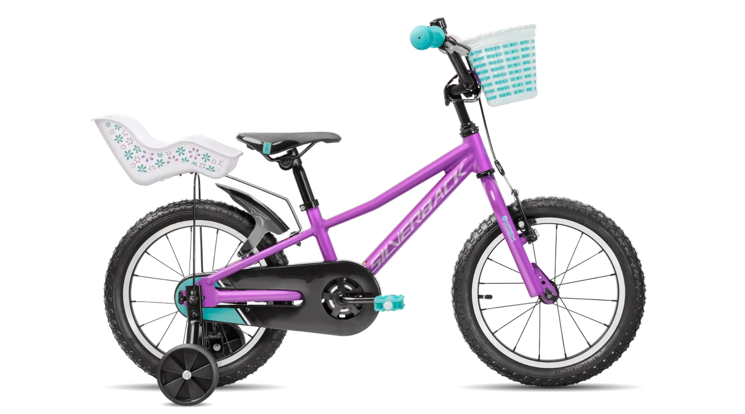 Silverback Skid 16 børnecykel 16" Moonwalk Grey alu