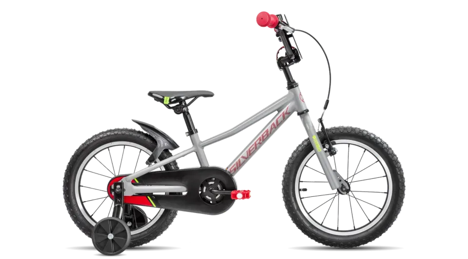 Silverback Skid 16 børnecykel 16" Moonwalk Grey alu