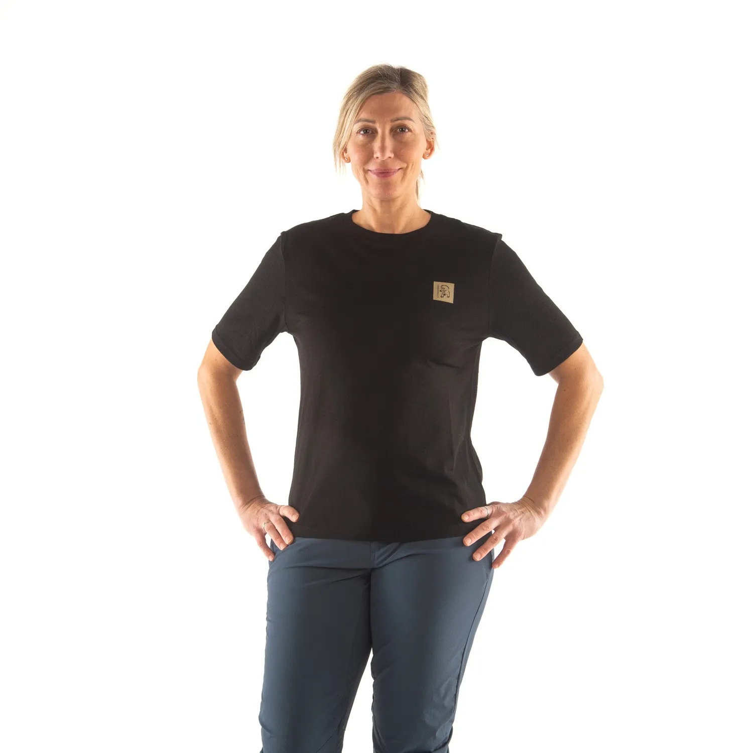 Chromag Roam Jersey cykeltrøje dame sort merino