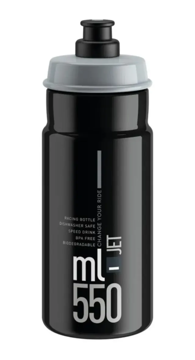Elite Jet drikkedunk 550ml sort/grå bionedbrydelig