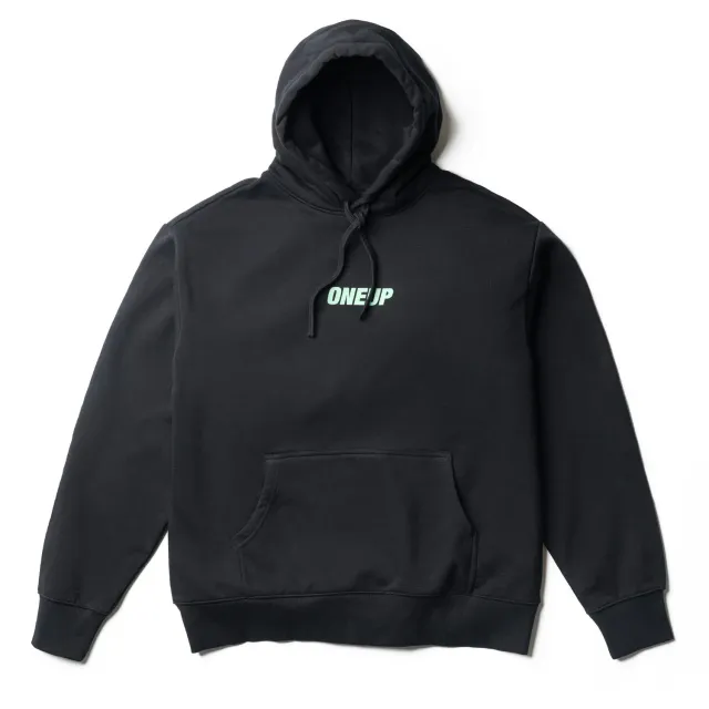 OneUp Team Logo hættetrøje sort oversized