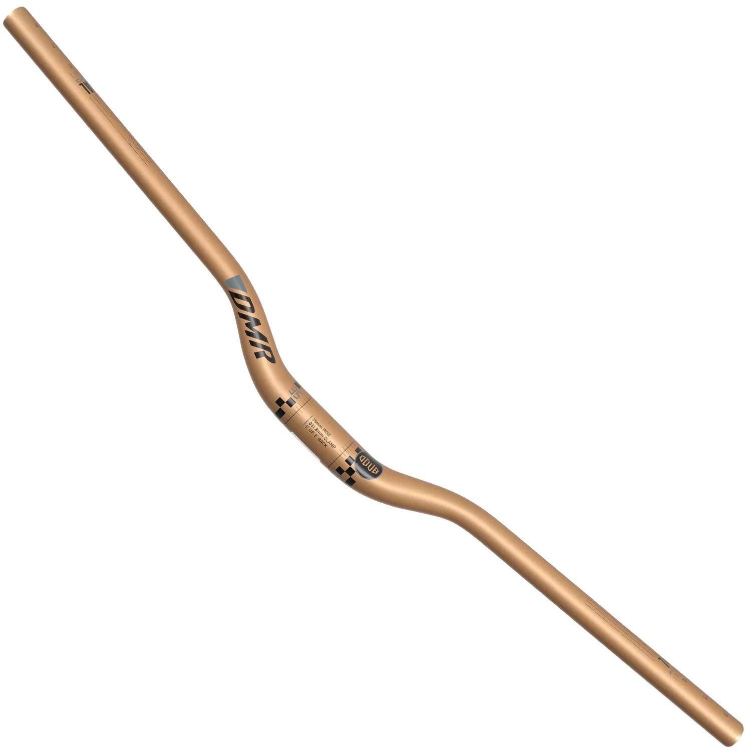 DMR Odub Vapour Blast MTB-styr sort 31,8 mm