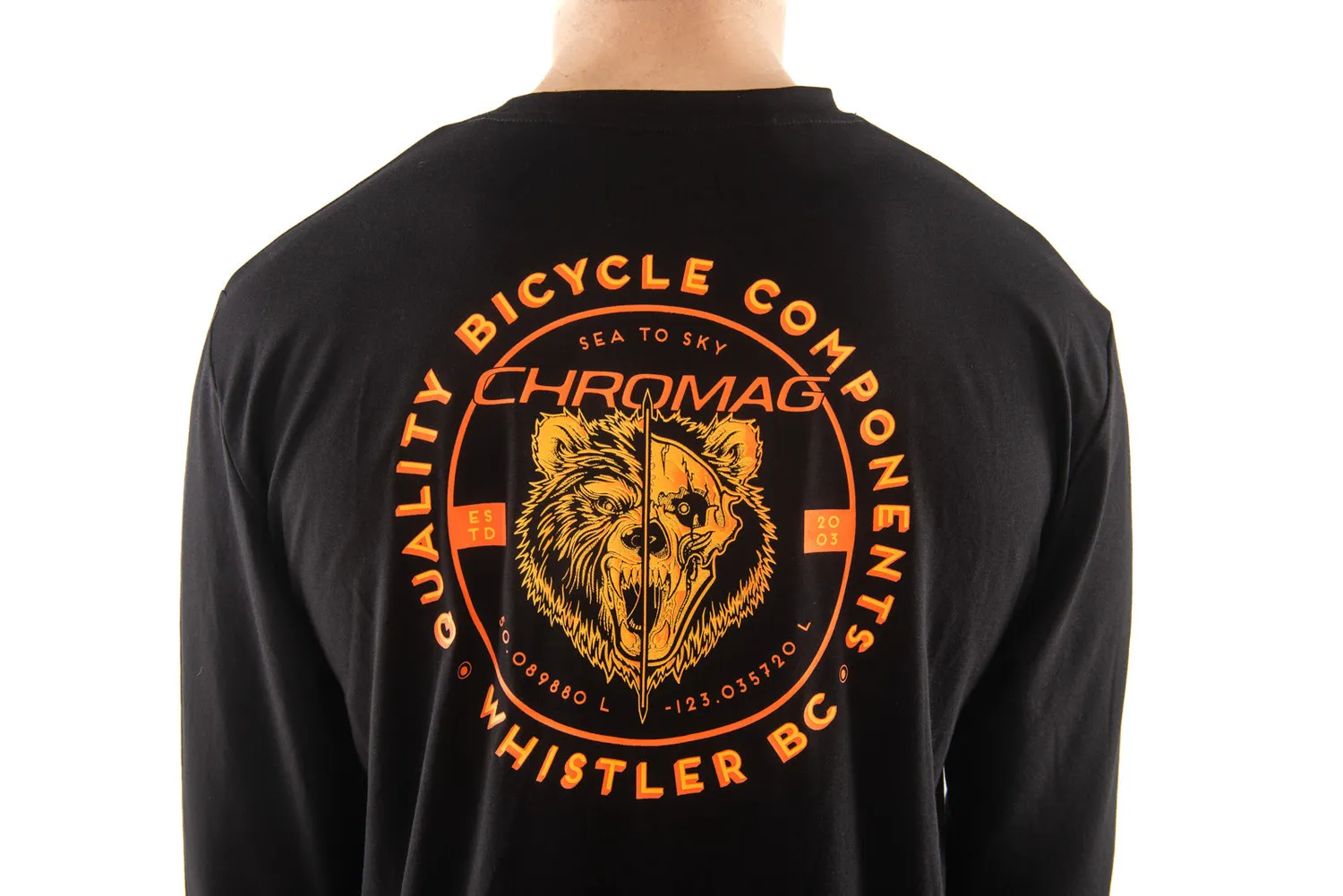 Chromag Hunt Tech Tee herre Lockup Black