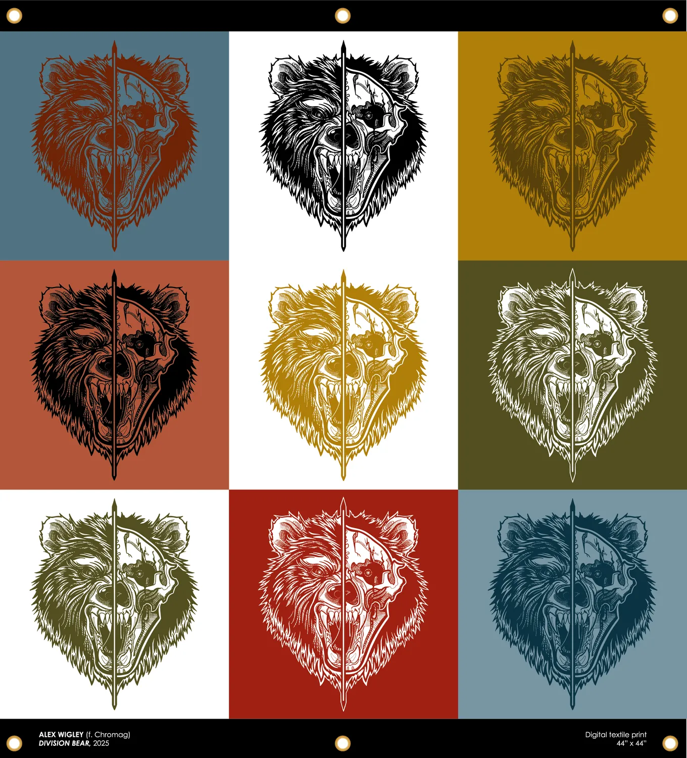 Chromag Banner vægflag Division Bear 44x46