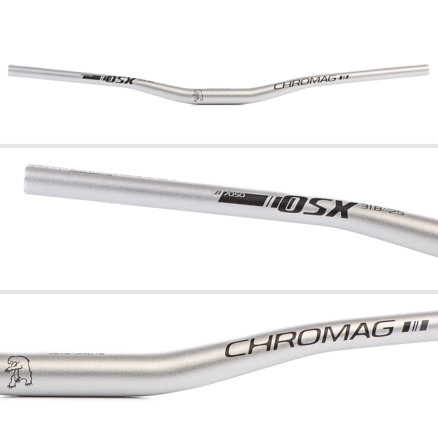 Chromag OSX styr 31,8 mm sort 25 mm alu