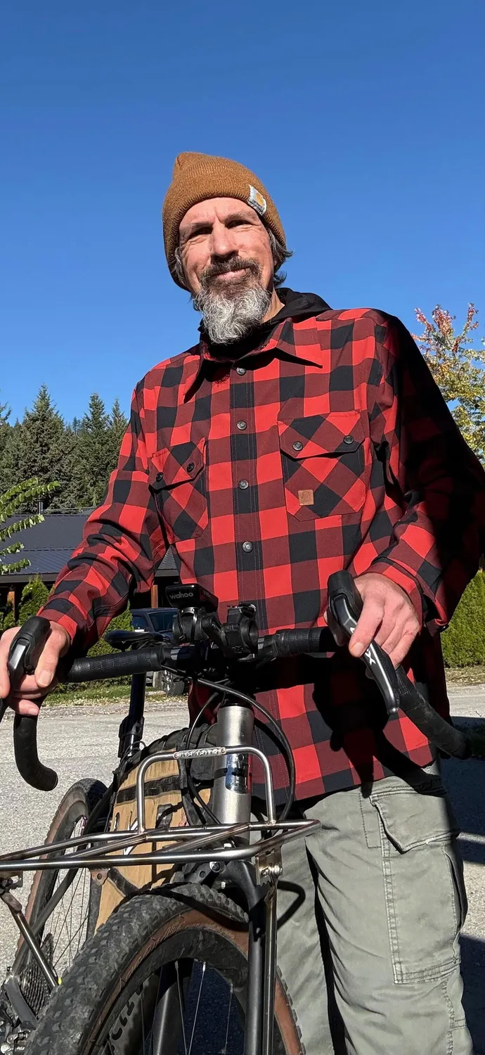 Chromag Burke langærmet cykeltrøje burnt red