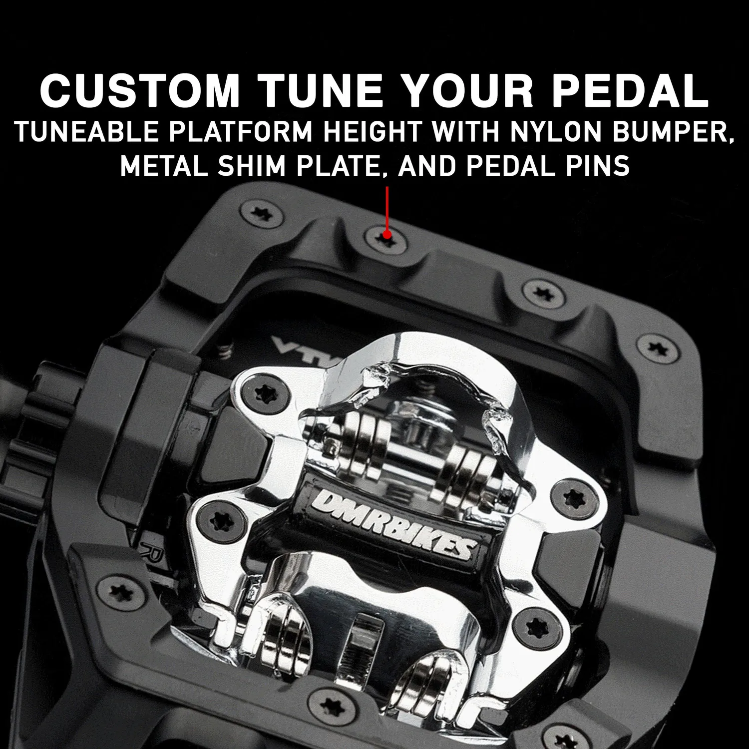 DMR V-Twin Pedal Bumper Kit pedalbumper sort nylon