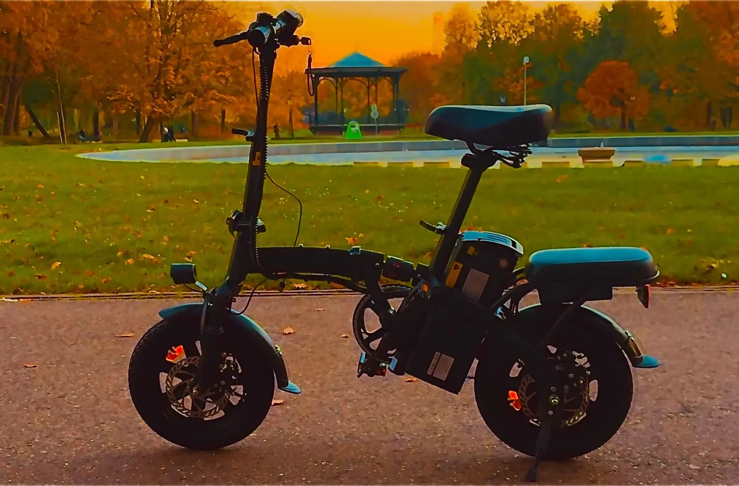 URLIFE E20 US elcykel Dusty Teal klar til spor