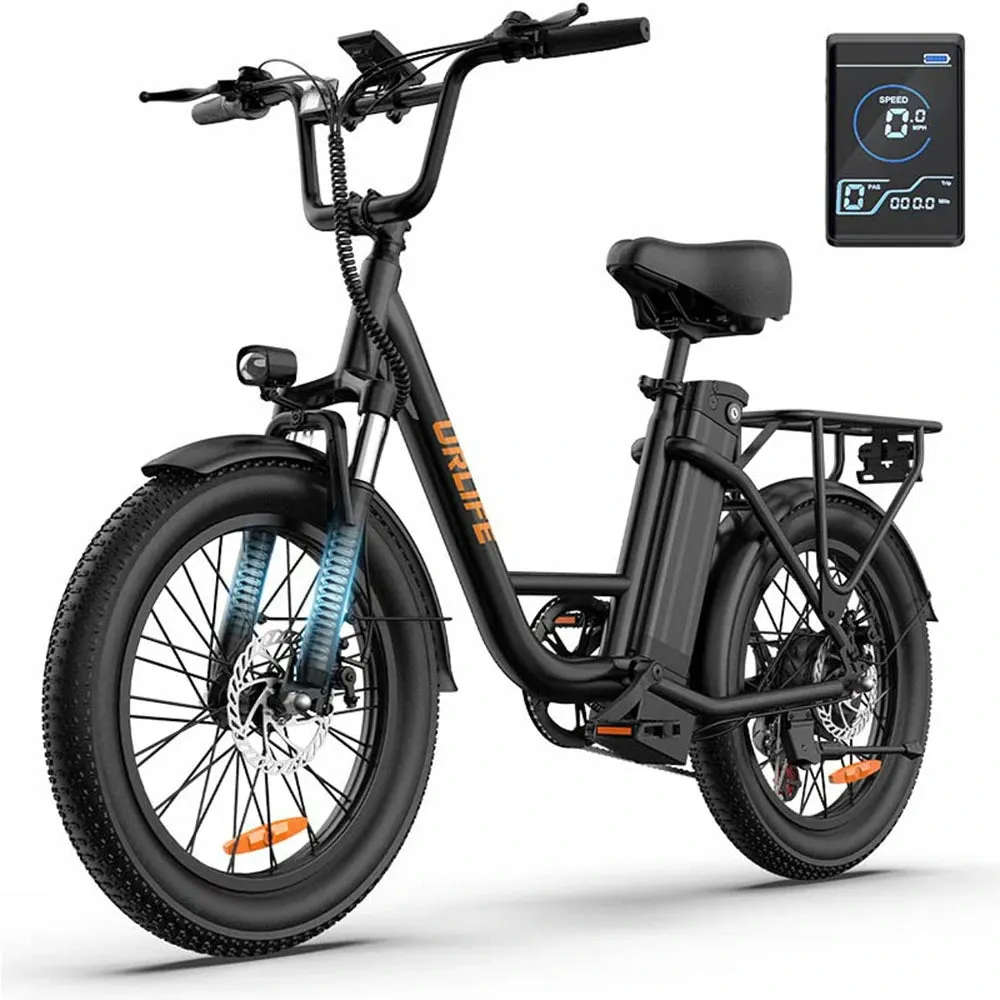 URLIFE E20 US elcykel Dusty Teal klar til spor