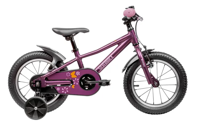 Silverback Skid 14 børnecykel 14" Flame Orange alu