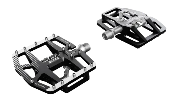 TATZE TWO-FACE 2 kombipedal sort SPD 16 PINs