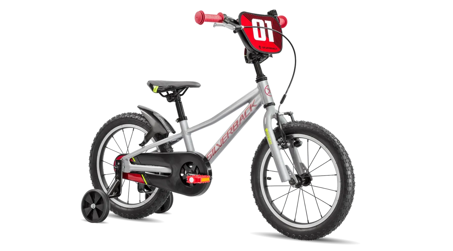 Silverback Skid 16 børnecykel 16" Moonwalk Grey alu