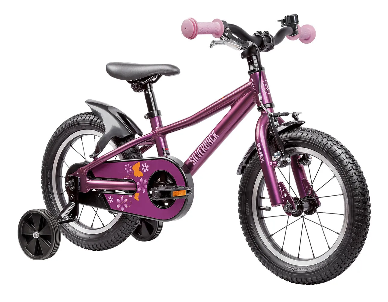Silverback Skid 14 børnecykel 14" Flame Orange alu
