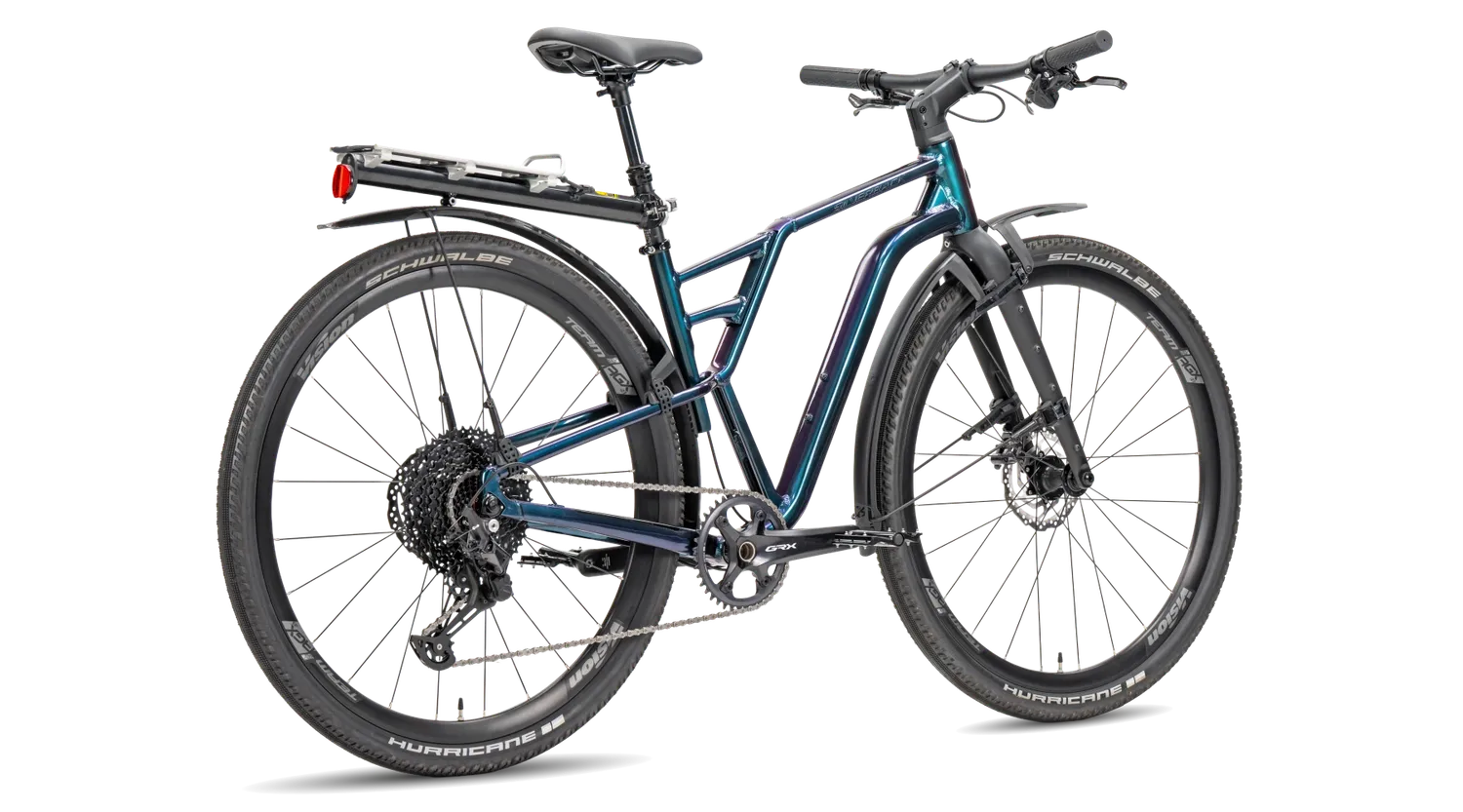 SilverRider Gravel Path flatbar gravelcykel marine 1x11