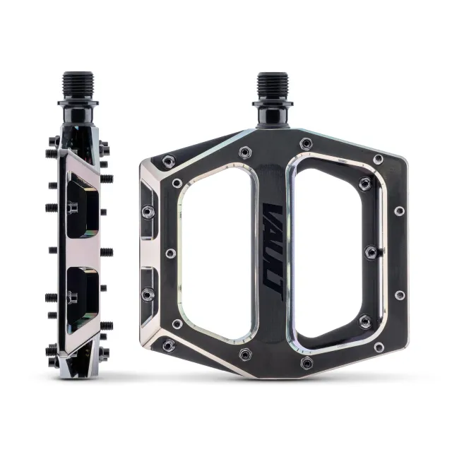 DMR Vault Black Chrome platformpedal concave alu