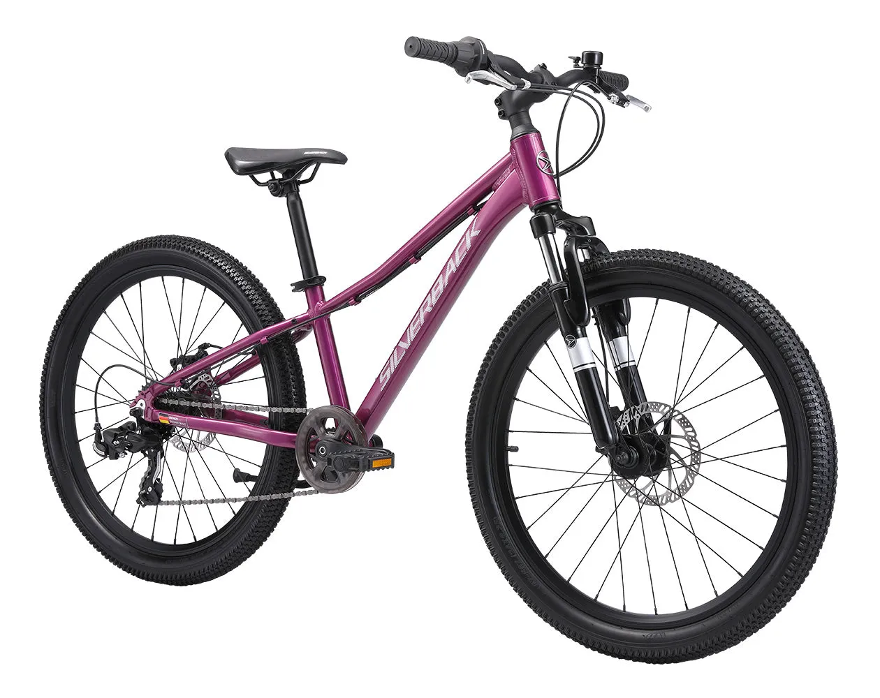 Silverback Spyke 24D Gen4 børnecykel grå/rød 7 gear