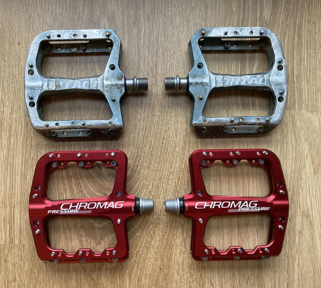 Chromag Pressure platformpedaler sort alloy