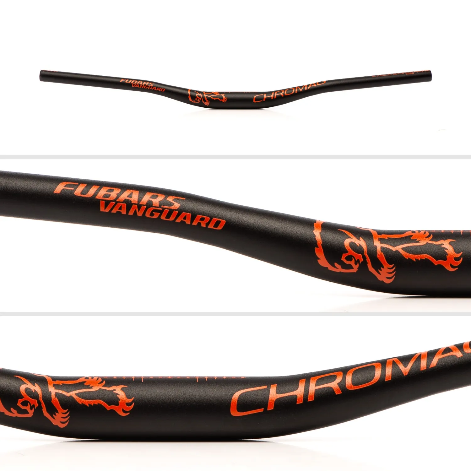 Chromag Vanguard børnestyr 720 mm sort/grå alu