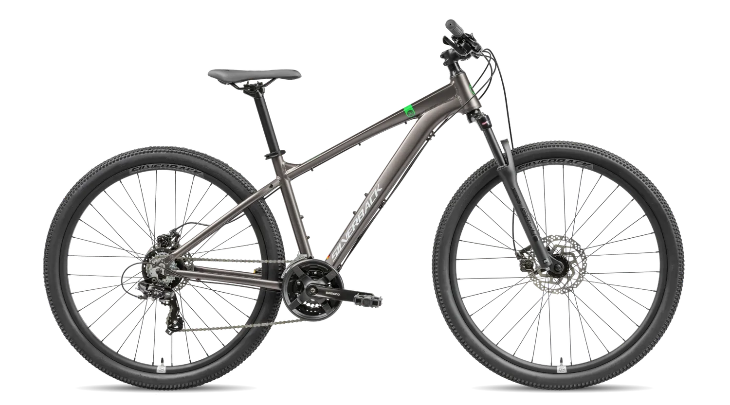 Silverback SE Series 7 mountainbike grå 21 gear 100 mm