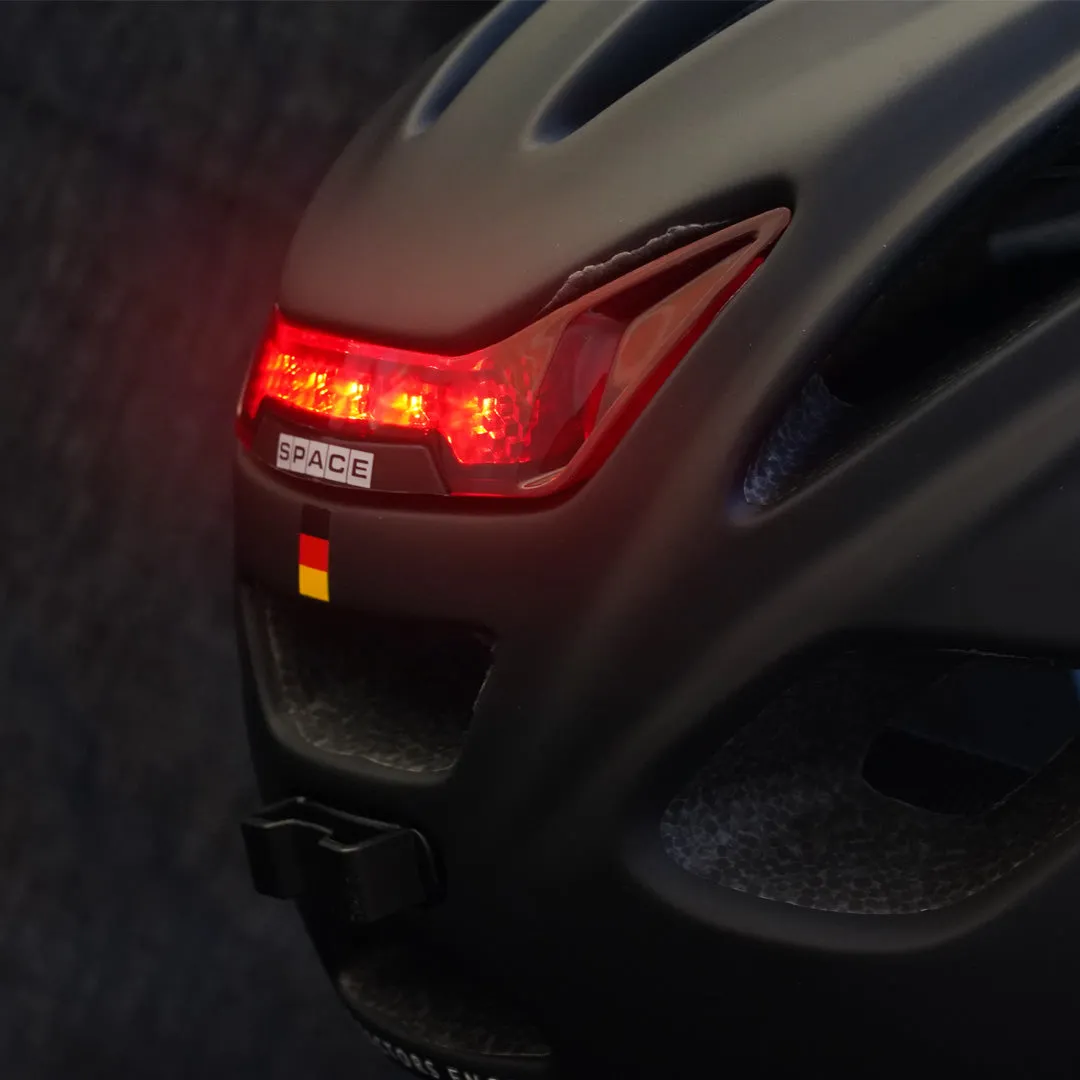 Silverback Space Spectra cykelhjelm mat grå med LED