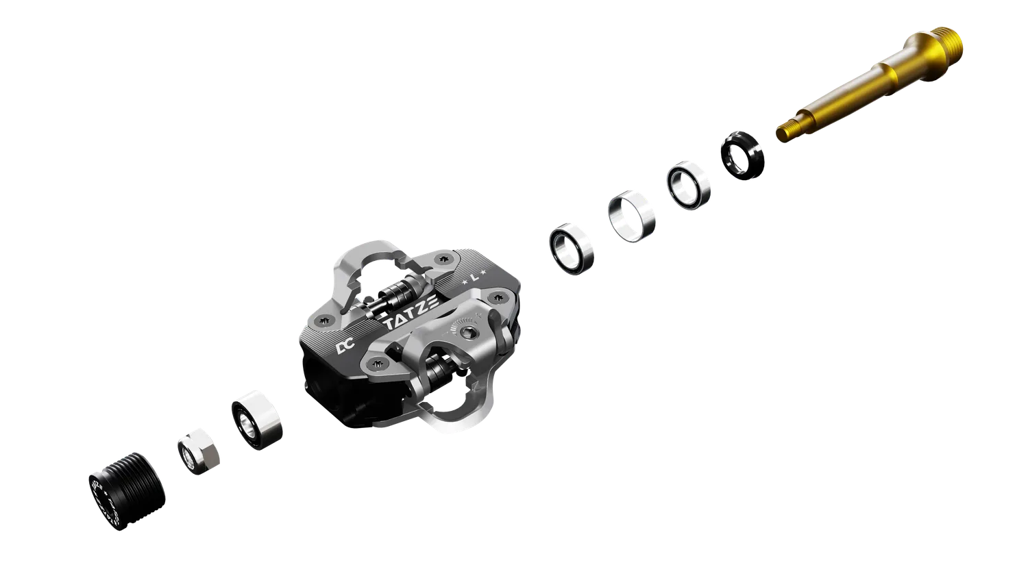 TATZE DC TITAN kombipedal titanium SPD