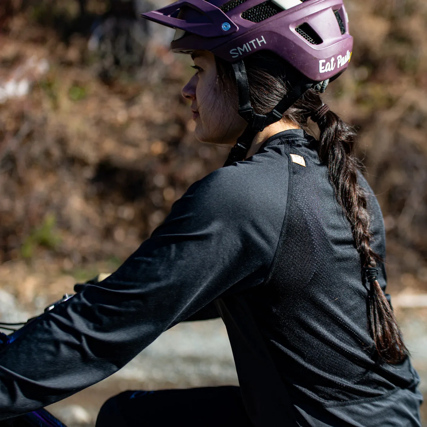 Chromag Realm dame cykeltrøje lang ærme sort